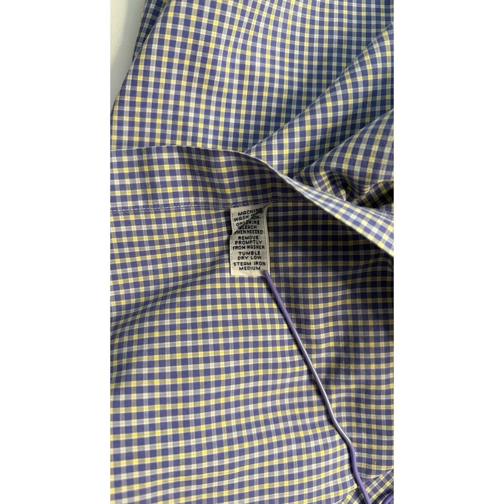 Men's Ralph Lauren Lg Blake Long Sleeve Blue Yellow Gingham GUC small Spot - Picture 8 of 9